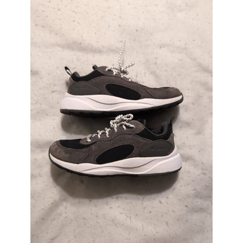 Columbia Gray Black Lace Up Sneakers Youth Boys Size 3